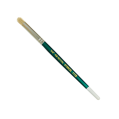 Royal Langnickel White Bristle Stencil Brush - Domed 1/4"